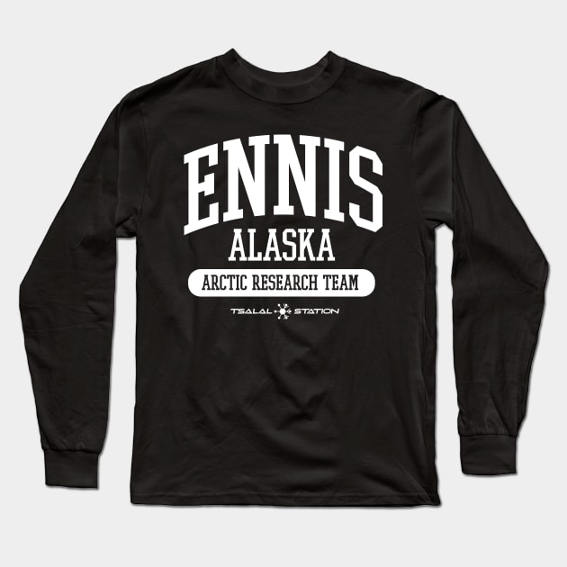 Ennis Alaska Arctic Research Team Long Sleeve T-Shirt by MindsparkCreative